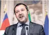  ?? FOTO: AP ?? Lega-Chef Matteo Salvini.