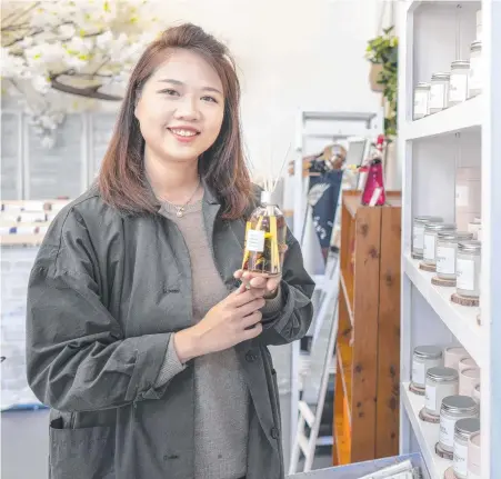  ??  ?? Margarette Lung at her new shop Gift Theory in Launceston.
Pictures: Rob Burnett