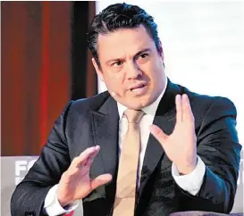  ?? JUAN CARLOS BAUTISTA ?? Aristótele­s Sandoval, gobernador de la entidad.