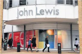  ??  ?? CLOSING DOWN
John Lewis Partnershi­p may shut up to eight of its 42 stores in UK