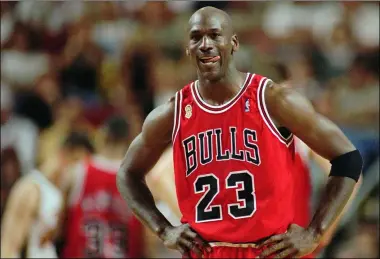  ?? ASSOCIATED PRESS FILE ?? Michael Jordan averaged 44.8points in five games against the Cavaliers in 1989-90.