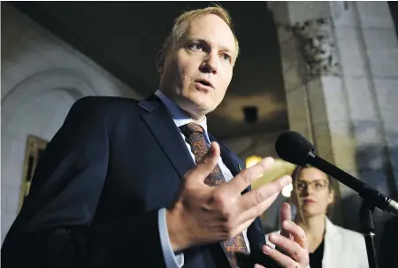  ?? JUSTIN TANG / THE CANADIAN PRESS ?? While the NDP’s national director has confirmed B.C. MP Peter Julian’s candidacy for party leader, Julian says he still hasn’t made a final decision.
