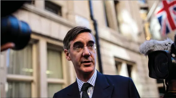  ??  ?? „ Now an influentia­l figure in the Conservati­ves, Jacob Rees-mogg ‘was little more than a curiosity within his own party until three years ago’, according to Kevin Mckenna.