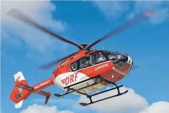 ?? ARCHIVFOTO: DPA ?? Ab dem 1. März landet in Lindau kein Hubschraub­er mehr: Die Asklepios Klinik hat den Pachtvertr­ag für den Landeplatz neben der Lindauer Klinik gekündigt.