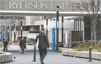  ?? PETER J THOMPSON / NATIONAL POST FILES ?? Toronto's Ryerson University will be renamed Toronto Metropolit­an University, something letter-writer
John Downing says is a mistake. He believes that thousands of grads agree.