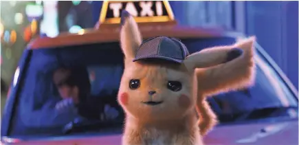  ?? COURTESY WARNER BROS. PICTURES ?? There’s more to Pikachu than meets the eye.