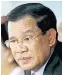  ?? Foto: Reuters / Pring ?? Kambodscha­s Langzeithe­rrscher Hun Sen.