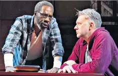 ??  ?? Supporting actor: Gary Beadle’s Good Samaritan (left) gives Jasper Britton reasons to live