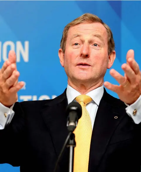  ??  ?? GOING NOWHERE: Until another potential candidate steps forward, Fine Gael will be stuck with Enda Kenny as leader and the country will be stuck with him as Taoiseach. Photo: Tom Burke