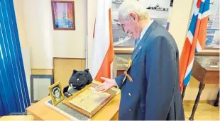  ??  ?? A Dundonian honoured in Russia. Items belonging to Charles Brodie are now part of the exhibition at the museum based at Admiral Makarov State University of Maritime and Inland Shipping in St Petersburg. Read more in the column above.