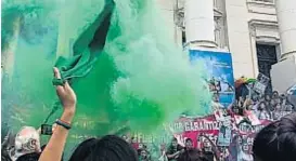  ?? (LARISA LONDERO) ?? Marcha. El miércoles hubo una protesta frente a Tribunales.