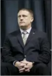  ?? THE ASSOCIATED PRESS ?? VCU’s new men’s basketball head coach, Mike Rhoades waits to be introduced during a press conference at the VCU Siegel Center in Richmond, Va., Wednesday.