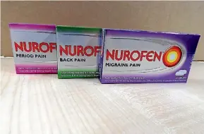  ?? PHOTO: SUPPLIED ?? The maker of Nurofen has co-operated with the investigat­ion and intends to plead guilty to the charges.