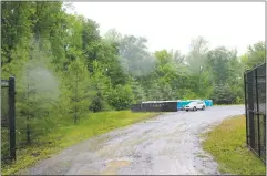  ?? STAFF PHOTO BY TAMARA WARD ?? 5055 Hallowing Point Road in Prince Frederick, future home of Calvert County’s first animal shelter and adoption center. Currently, it’s a contractor storage yard for portable toilets.