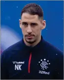  ??  ?? Rangers defender Nikola Katic