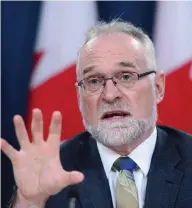  ?? SEAN KILPATRICK / THE CANADIAN PRESS ?? Auditor General Michael Ferguson warned of a critical shortage of fighter jet technician­s in his report Tuesday.