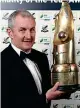  ??  ?? Personalit­y of the year: Cork City boss John Caulfield