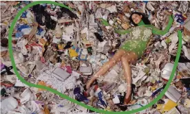  ?? Photograph: Harley Weir and Urs Fischer for Stella McCartney ?? A Stella McCartney campaign shot in a Scottish landfill site to raise awareness of waste and over-consumptio­n.
