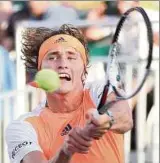  ??  ?? Alexander Zverev steht nach dem Sieg über Wawrinka in Miami im Viertelfin­ale. Foto: M. Houben/dpa