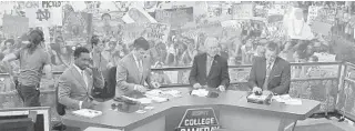  ?? JIM RASSOL/SUN SENTINEL ?? Miami hosted ESPN’s “College GameDay” for the first time since 2017 on Saturday ahead of UM’s game against FSU.
