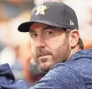  ?? KIM KLEMENT/USA TODAY ?? Justin Verlander started Sunday for the Astros and won’t pitch in the All-Star Game.