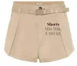  ??  ?? Shorts Miu Miu, 5 385 kr.