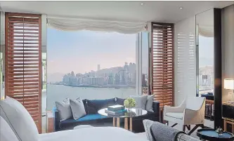  ?? ROSEWOOD HONG KONG NYT ?? The Rosewood is located in Victoria Dockside, a blossoming food, art and design district on the Tsim Sha Tsui waterfront of Hong Kong. The Punakha lodge is one of five properties that Six Senses opened in Bhutan in November 2018.