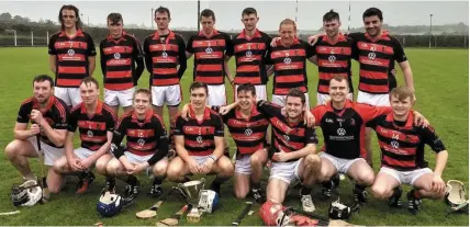  ??  ?? THe Newmarket team who captured the Duhallow Junior B Hurling Championsh­ip on Sunday last.