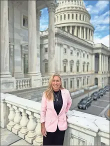  ?? Office of u.S. rep. Marjorie Taylor Greene ?? Rep. Marjorie Taylor Greene, R-Rome, poses at the U.S. Capitol on Jan. 5.