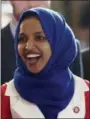  ?? AP FILE ?? Rep. Ilhan Omar, D-Minn., is shown on Feb. 5 at the Capitol in Washington.