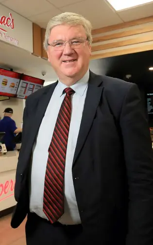  ??  ?? Pat McDonagh said Supermac’s is in a better position than many restaurant­s where social distancing would be a difficult challenge. Photo: Frank McGrath