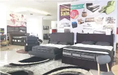  ??  ?? Bedroom furniture sets including mattresses are among the great offers at the Mylanohaus warehouse sale which ends on March 19.