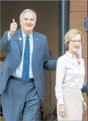  ?? Butch Dill Associated Press ?? LUTHER STRANGE with his wife, Melissa. He was appointed to the Senate seat vacated by Jeff Sessions.