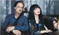  ?? Lisa Marie Mazzucco ?? Cellist David Finckel and pianist Wu Han.