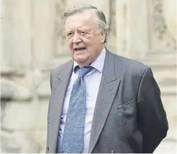  ?? ?? Kenneth Clarke said: ‘The sovereignt­y of Parliament has its limits, which are the limits of the rule of law’