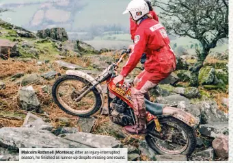  ??  ?? Malcolm Rathmell (Montesa): After an injury-interrupte­d season, he finished as runner-up despite missing one round.