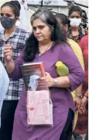  ?? ?? TEESTA SETALVAD being produced at the Metropolit­an Magistrate Court in Ahmedabad on July 2.