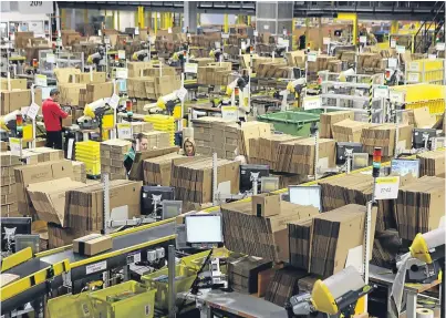  ?? Picture: Kim Cessford. ?? The Amazon warehouse in Dunfermlin­e will have more than 1,700 employees.