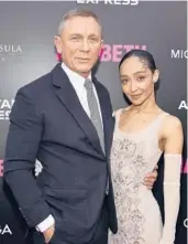  ?? EVAN AGOSTINI/INVISION ?? Daniel Craig and Ruth Negga attend the opening night of “Macbeth”Thursday in New York.
