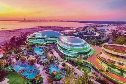  ??  ?? An artist’s impression of the Forest City in Johor. Country Garden sold around 18 billion yuan worth of apartments in Forest City last year, with Chinese nationals accounting for 70 per cent of buyers.