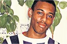  ??  ?? Tragic: Stephen Lawrence, who was murdered in 1993