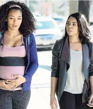  ?? AP ?? In this image released by Sony Pictures, Jaz Sinclair (left) and Regina Hall appear in a scene from ‘When The Bough Breaks.