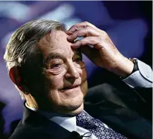  ?? Pascal Lauener - 21.jul.13/Reuters ?? O investidor George Soros, que colocou dinheiro na CargoX