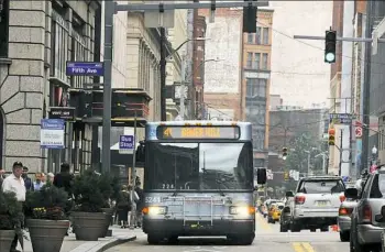  ?? Darrell Sapp/Post-Gazette ?? The decision by a Cleveland judge could affect the Port Authority’s fare enforcemen­t proposal.