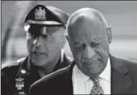  ?? The Associated Press ?? COSBY: Bill Cosby arrives at the Montgomery County Courthouse during his sexual assault trial on Thursday in Norristown, Pa.