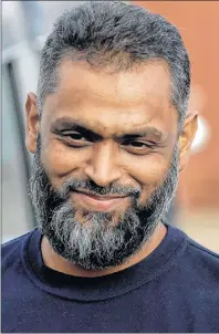  ?? AP FILE PHOTO ?? British citizen Moazzam Begg leaves Belmarsh Prison in south London, after his release in 2014. Begg expressed dismay on Tuesday at the public and political furor in Canada over Ottawa’s settlement with Omar Khadr.