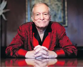  ?? JAE C. HONG/THE ASSOCIATED PRESS ?? Hugh Hefner said he was a strong advocate of First Amendment, civil and reproducti­ve rights and that his Playboy magazine contained far more than the centrefold­s that made it notorious.