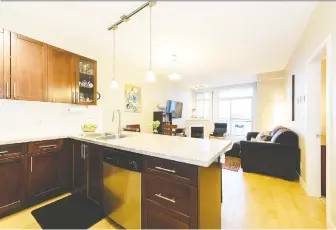  ??  ?? Vancouver condo at 312 - 688 E. 17th Ave., drew $136,000 above list price.