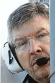  ?? Foto: dpa ?? Ross Brawn soll sich für den neuen For mel 1 Besitzer Liberty Media um den Bereich Motorsport kümmern.