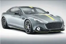  ?? ASTON MARTIN/DRIVING.CA ?? The Aston Martin Rapide AMR will pack 580 horsepower and top out at 330 km/h. It will hit 100 km/h in 4.4 seconds.